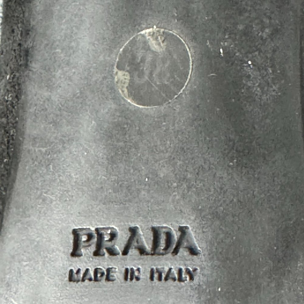 Prada Black Suede High Boots, Size 38 - Picture 10 of 14